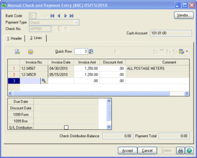 Easily Offset AP Invoices And Credit Memos In Sage 100 | DWD Technology ...