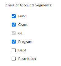 Chart of Accounts Segments (Modern)