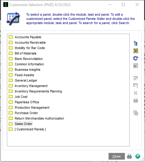 Custom Office > Main > Customizer Selection