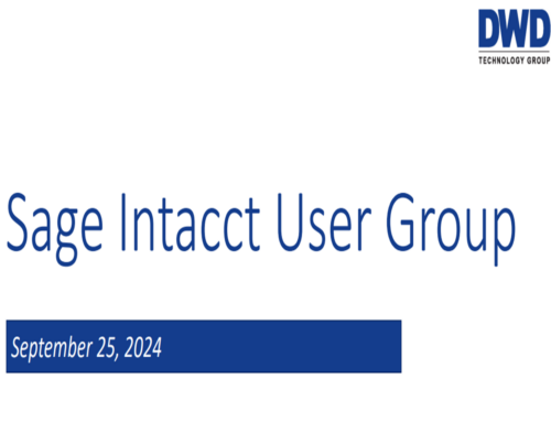 2024 Sage Intacct User Group Live Webcast