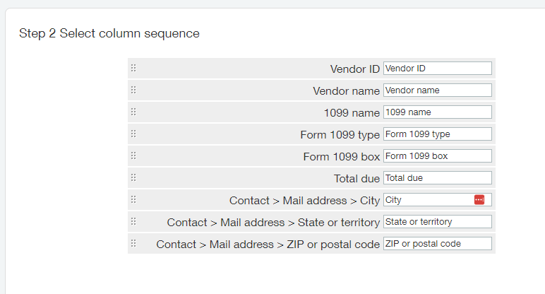 Select Column Sequence